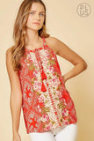 Bandana Embroidered Tank Top