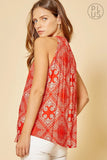 Bandana Embroidered Tank Top