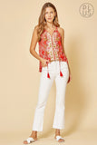 Bandana Embroidered Tank Top
