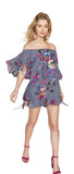 UMGEE USA OFF THE SHOULDER FLORAL ROMPER