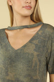 Camo Choker Tee