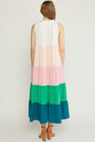 Colorblock Maxi Dress