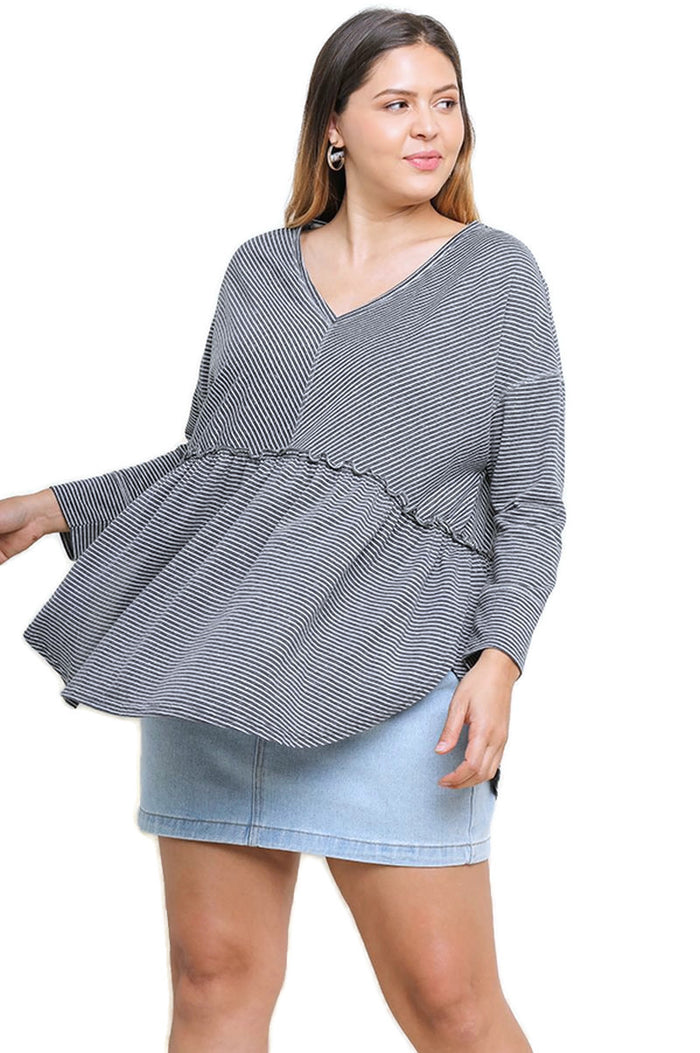 uMGEE USA Baby Doll Striped Top