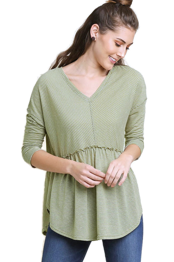 uMGEE USA Baby Doll Striped Top