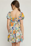 Floral Puff Sleeve Dress