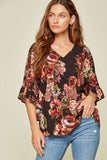 andree by unit / SAVANNA JANE V-Neck Ruffle Sleeve Top