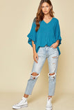 andree by unit / savanna jane ruffle sleeve blouse top