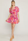 Floral Smocked Waist Dress