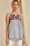 Andree by Unit savanne jane Babydoll Embroidered Tank Top
