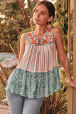 Andree by Unit savanne jane mix media sleeveless tank top