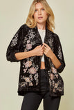 ANDREE BY UNIT / SAVANNA JANE EMBROIDERED VELVET JACKET