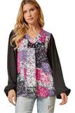 Andree by Unit / SAVANNA JANE Floral Patchwork Blouse