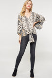 Floral Ornate Kimono Blouse