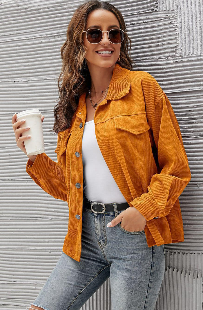 corduroy shacket