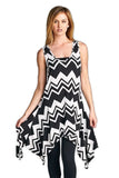 chevron tunic tank top
