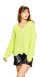 umgee / umgee usa lime zig zag sweater