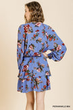 Floral Tiered Ruffle Hem Dress, Peri