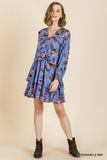 Floral Tiered Ruffle Hem Dress, Peri