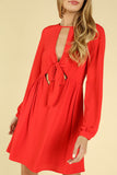 Start the Party Dress, Red