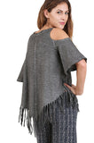 On the Fringe Top, Grey