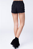 Be the Star High Waist Denim Shorts, Black