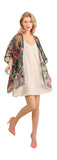 umgee usa Floral Embroidered Sheer Mesh Kimono