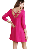 umgee strappy back detail dress