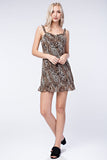 Leopard Ruffle Strap Dress