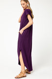 Everyday Pocket Maxi Dress,  Plum