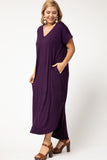 Everyday Pocket Maxi Dress,  Plum