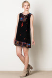 Santa Fe Sleeveless Dress, Black
