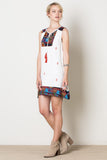 Santa Fe Sleeveless Dress, White