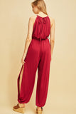 Day to Night Jumpsuit, Cranberry