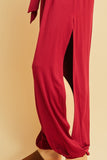 Day to Night Jumpsuit, Cranberry