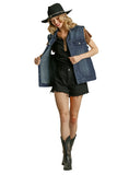 Fringe Denim Vest