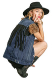 umgee usa Fringe Denim Vest