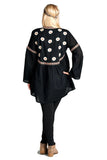 Button Down Embroidered Shirt, Black