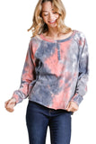 umgee Tie Dye Henley Top