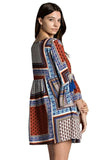 Tassel and Lace Dress, Orange Mix