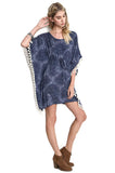Bohemian Tassel Dress, Grey