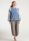 umgee usa Waffle Knit tie Dye Top