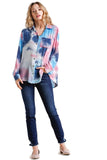 umgee tie dye blouse