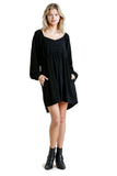 umgee USA Sweetheart neckline babydoll dress