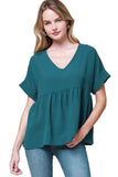 Entro Textured Babydoll Tunic top