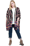 Back Crochet Patch Kimono Jacket