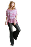 umgee usa tie dye layered top