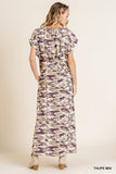 Camo Maxi Dress, Taupe