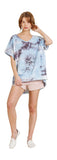 umgee usa Tie Dye V-Neck Top