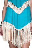 Crochet Fringe Tunic, Green