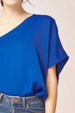 One Shoulder Top, Royal